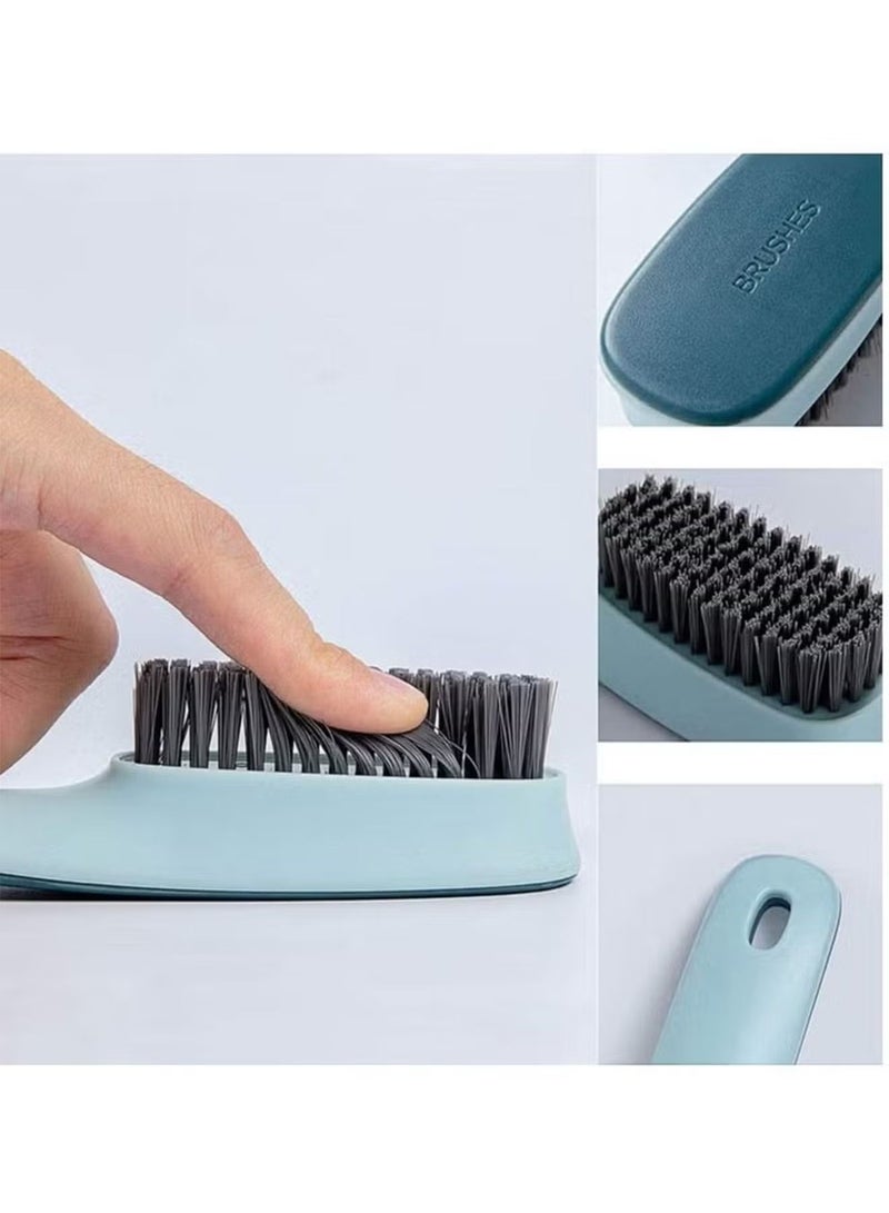 فرشاة غسيل ملابس (عبوتان) - فرشاة تنظيف الأحذية - فرشاة فرك لإزالة البقع - تنظيف المنزل والحمام - فرك الملابس والأحذية - تصميم مريح وسهل الاستخدام - Image 2